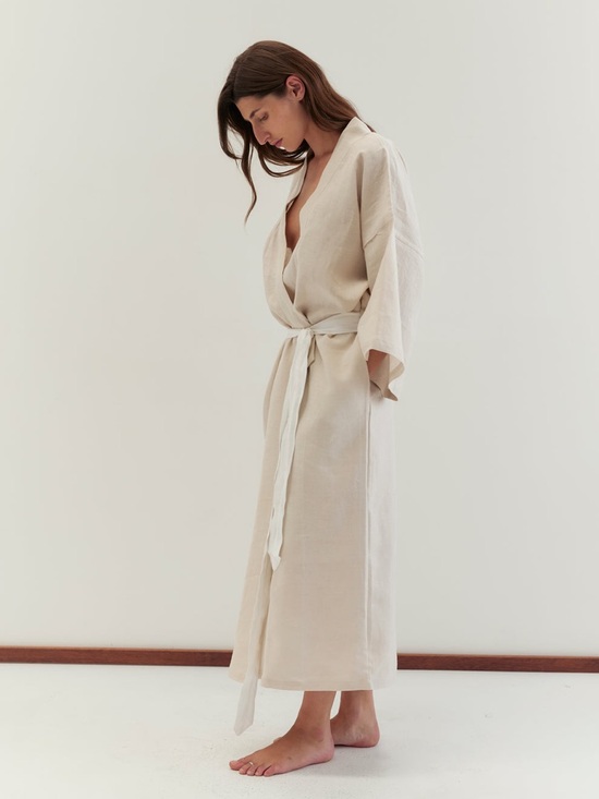 Deiji Studios Other - NWT Deiji Studios 02 Kimono in Oatmeal